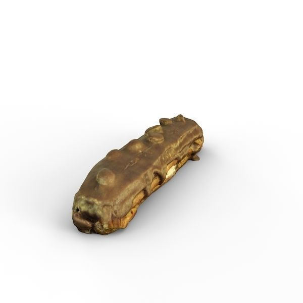 Eclair chocolate bar 3D model_11