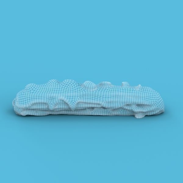 Eclair chocolate bar 3D model_2