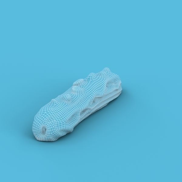 Eclair chocolate bar 3D model_6