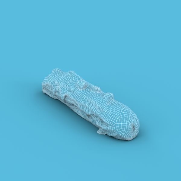 Eclair chocolate bar 3D model_4
