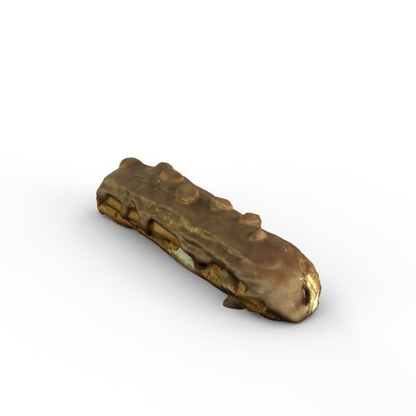Eclair chocolate bar 3D model_3