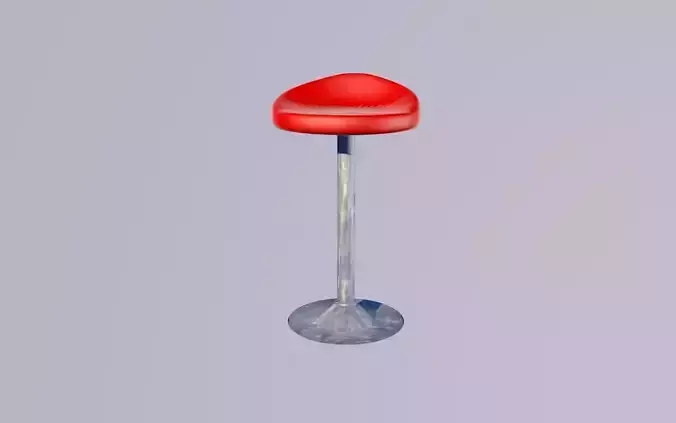 Leather bar stool