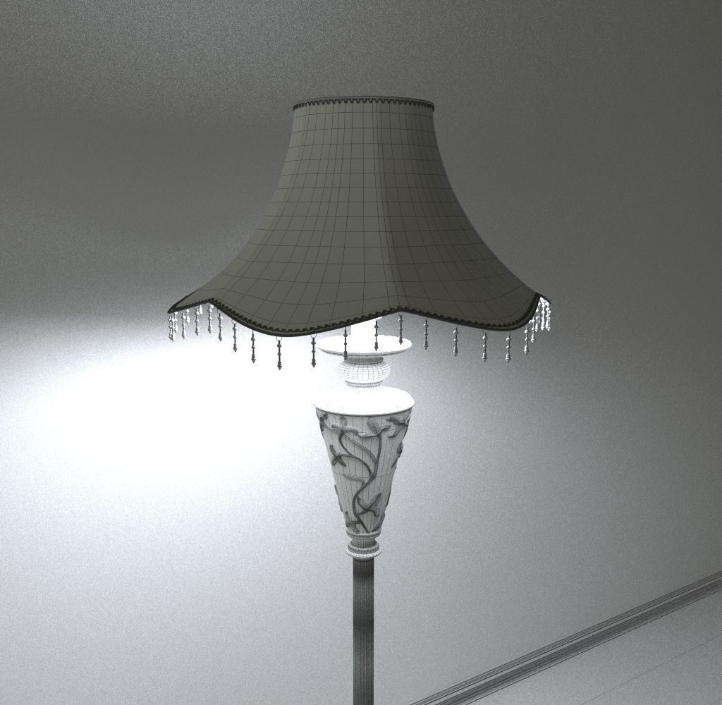 loor lamp - torchere 3D model_3