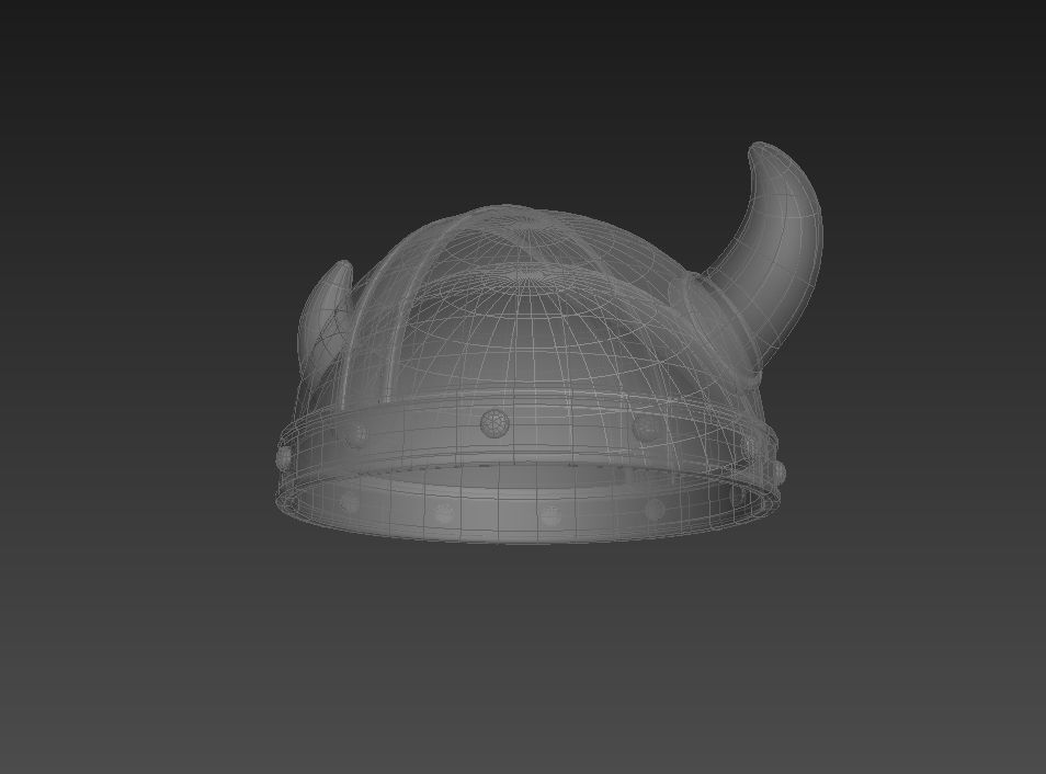 Viking Helmet 3D model_11