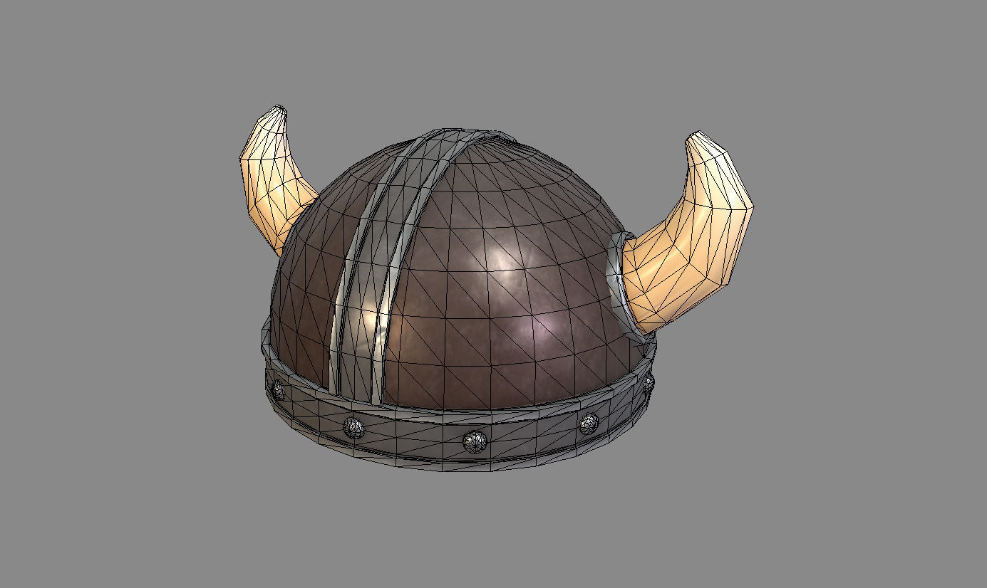 Viking Helmet 3D model_17