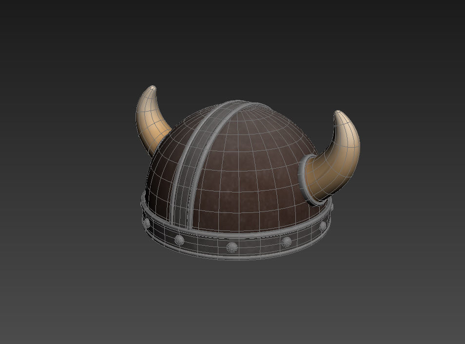 Viking Helmet 3D model_8