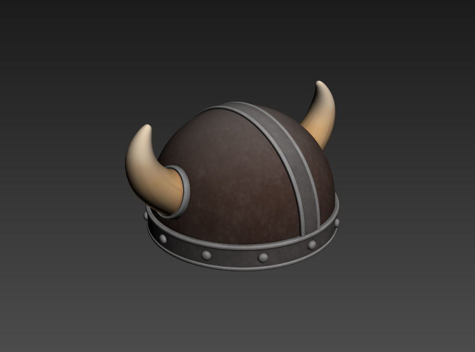 Viking Helmet 3D model_10