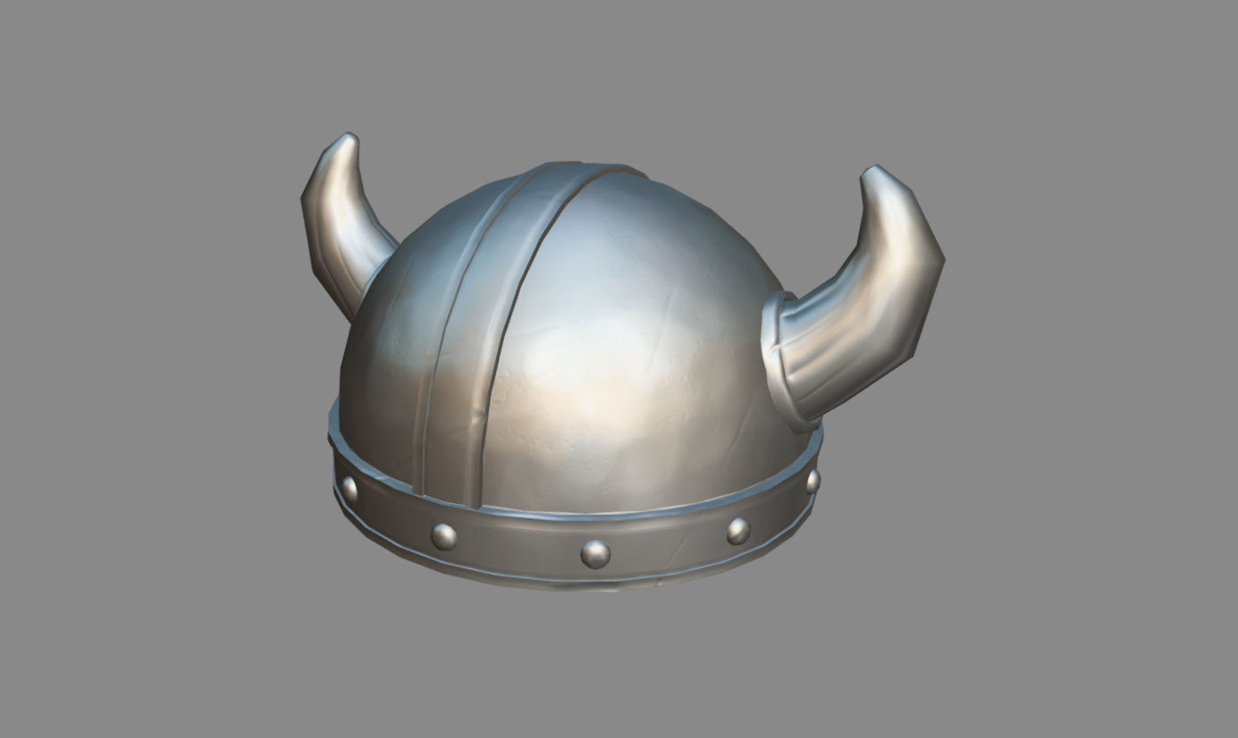 Viking Helmet 3D model_16