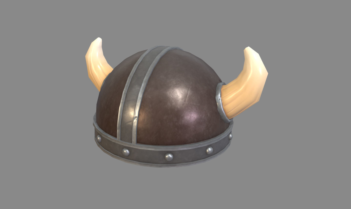 Viking Helmet 3D model_14