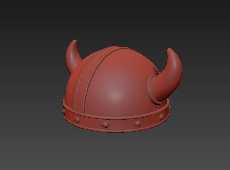 Viking Helmet 3D model_12