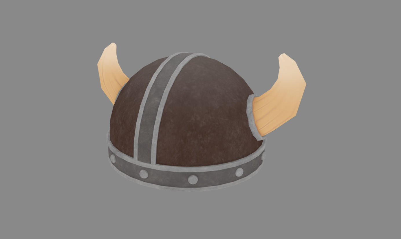 Viking Helmet 3D model_15