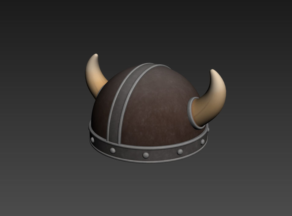 Viking Helmet 3D model_7