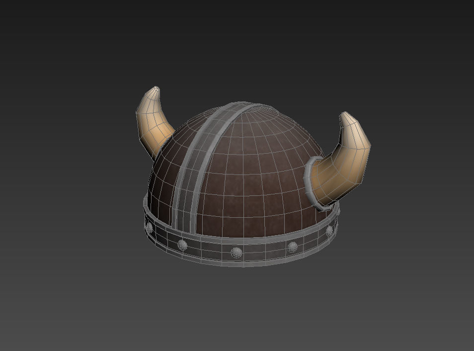 Viking Helmet 3D model_9