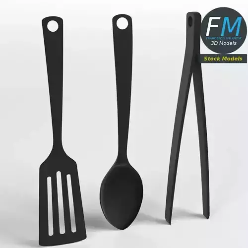 Three kitchen tools set