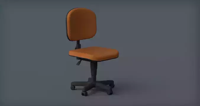 Office Chair Low-poly 3D model