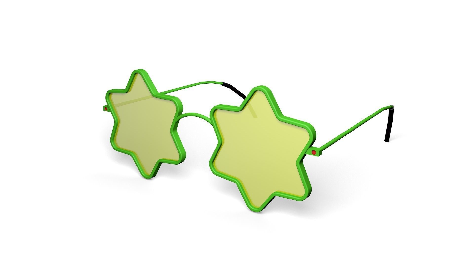 Star Shape Party Sunglass 3D Model Low-poly 3D model_4