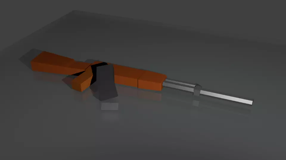 AK-47 ak - rifle Free low-poly 3D model