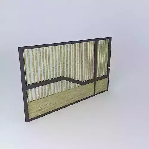 Gate bamboo screen
