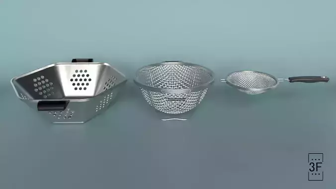 Strainer Set laundry basket with holes in it
