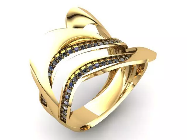 Fancy Ring 3D print model_0