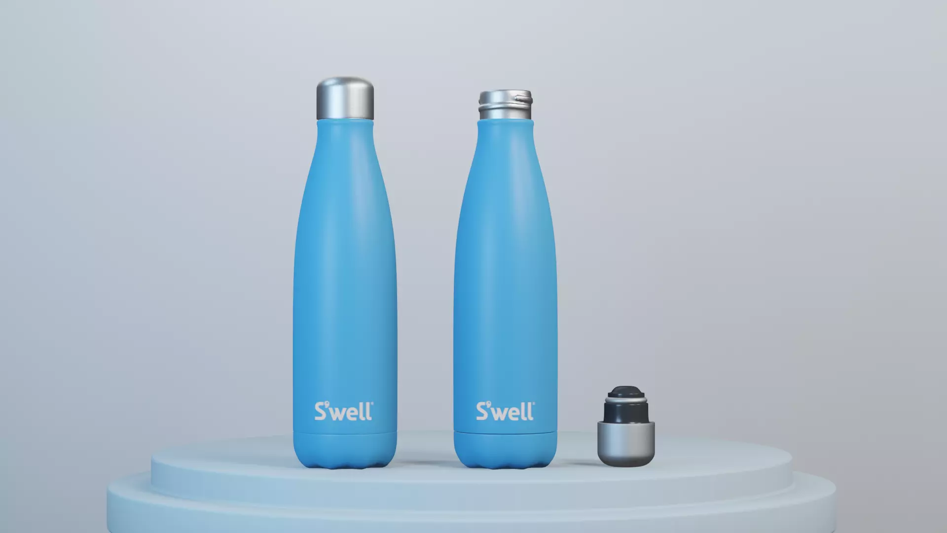 Modern Drinking Bottle Free low-poly 3D model