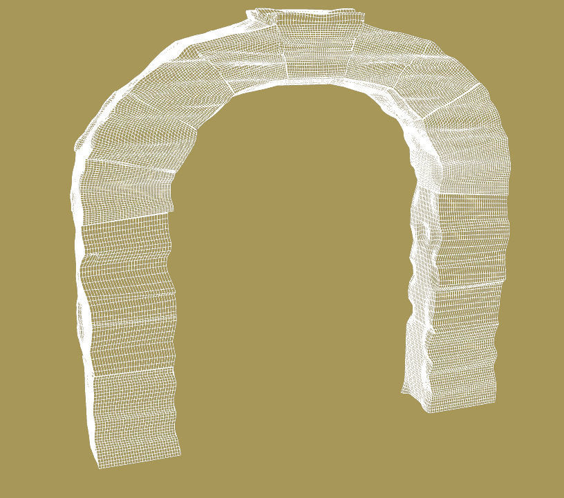 Stone arch Free 3D model_1