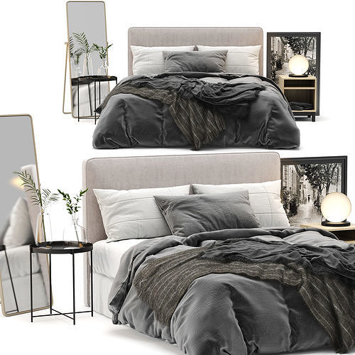 Lauvik Bed 3D model