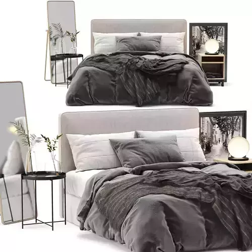 Lauvik Bed 3D model