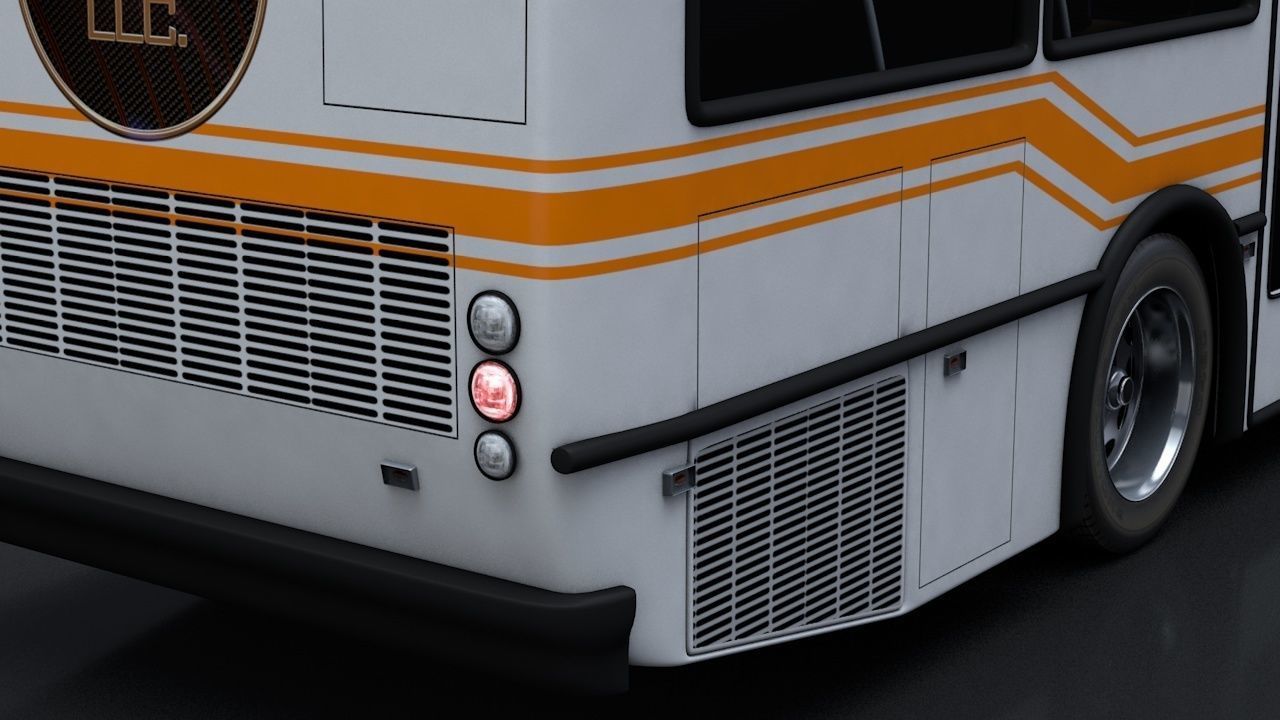 City Bus Rigged 3D model_7