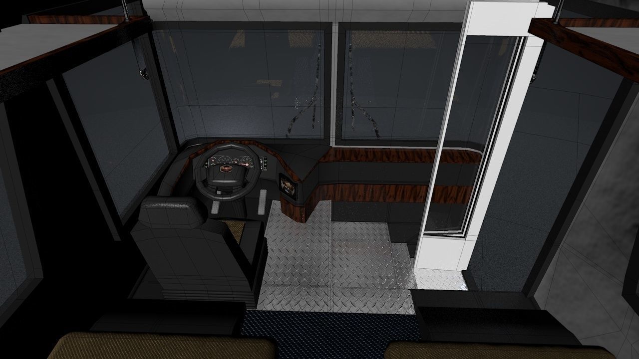 City Bus Rigged 3D model_38