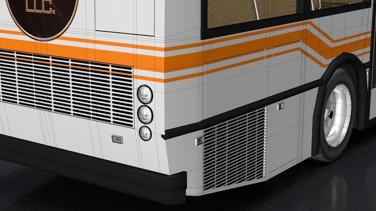 City Bus Rigged 3D model_30