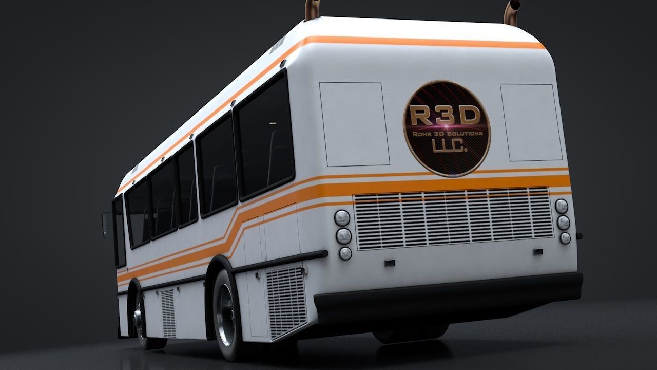 City Bus Rigged 3D model_9