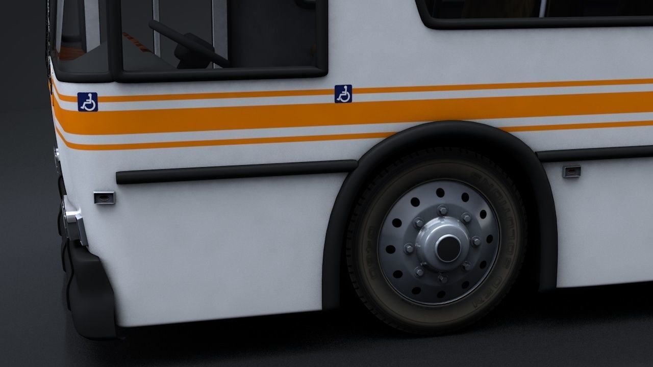 City Bus Rigged 3D model_3