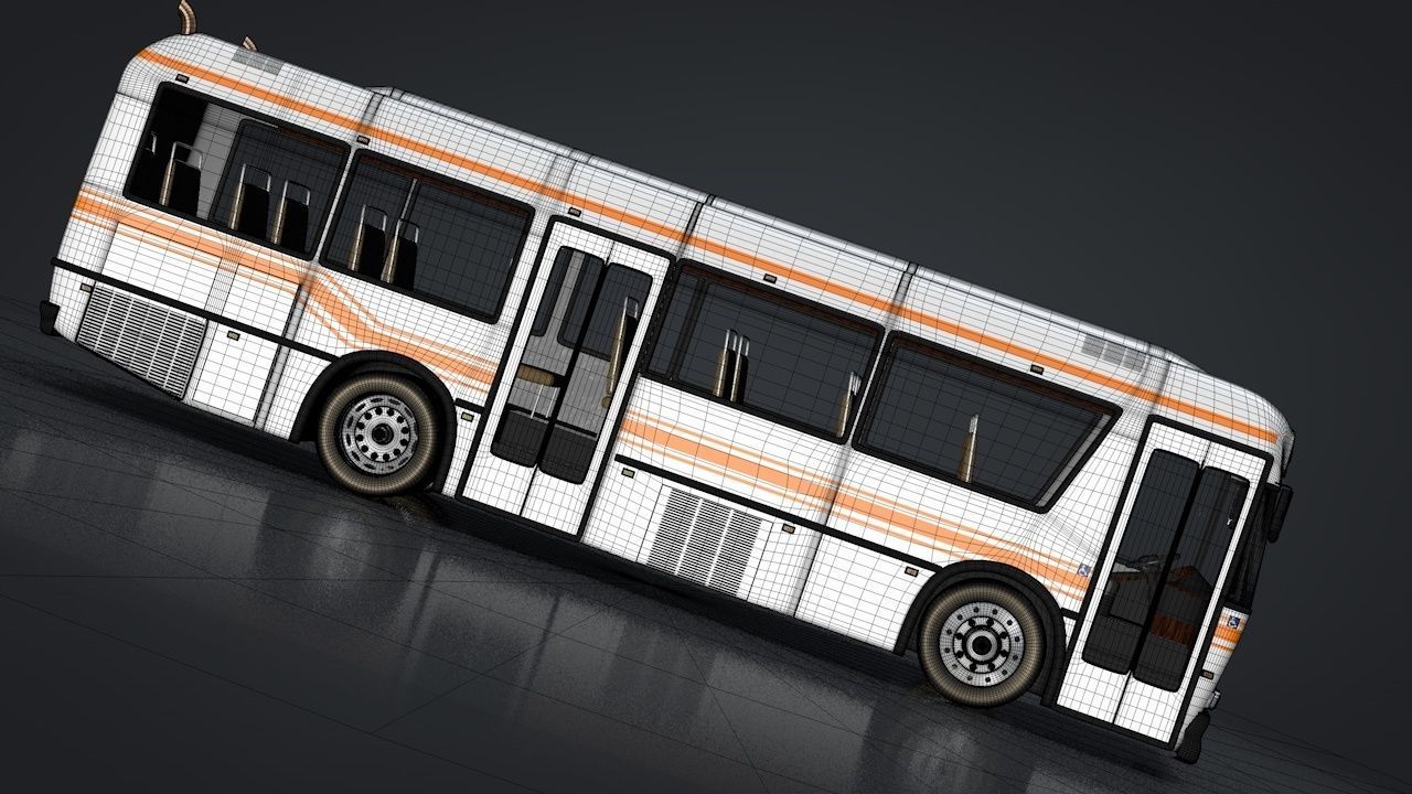 City Bus Rigged 3D model_22