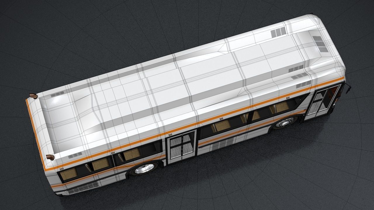 City Bus Rigged 3D model_34