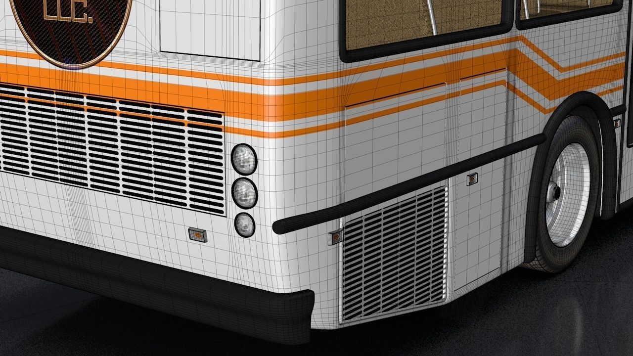 City Bus Rigged 3D model_19