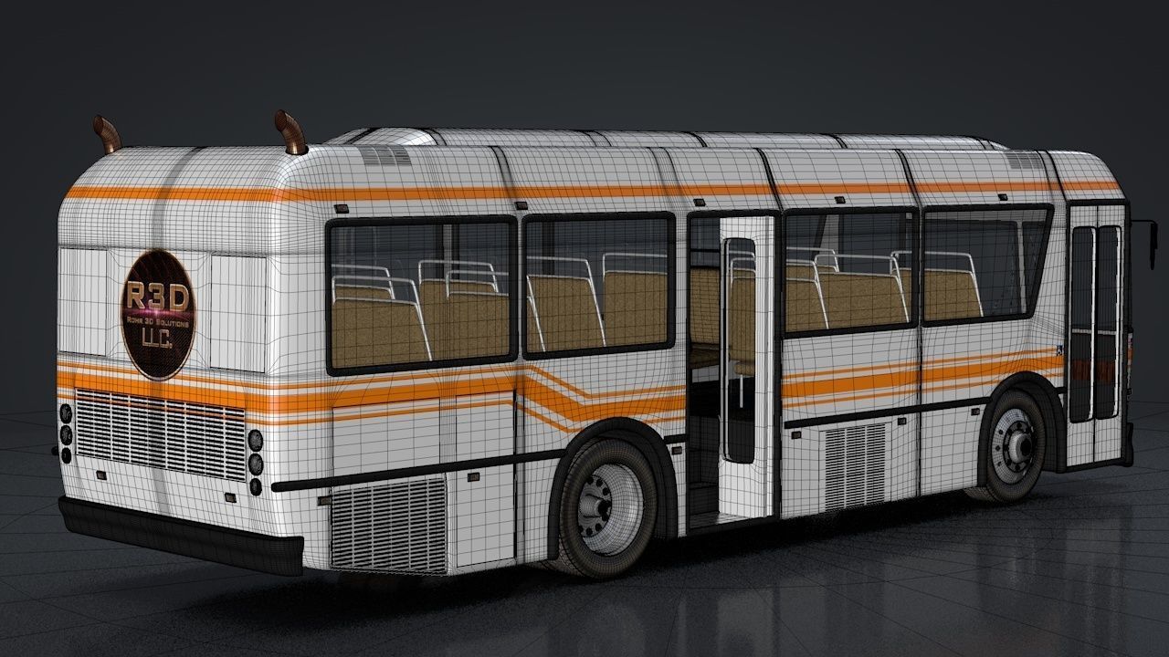 City Bus Rigged 3D model_21