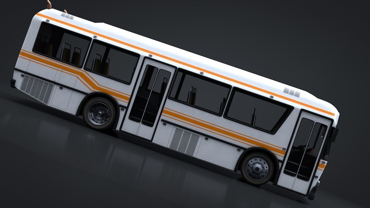 City Bus Rigged 3D model_2