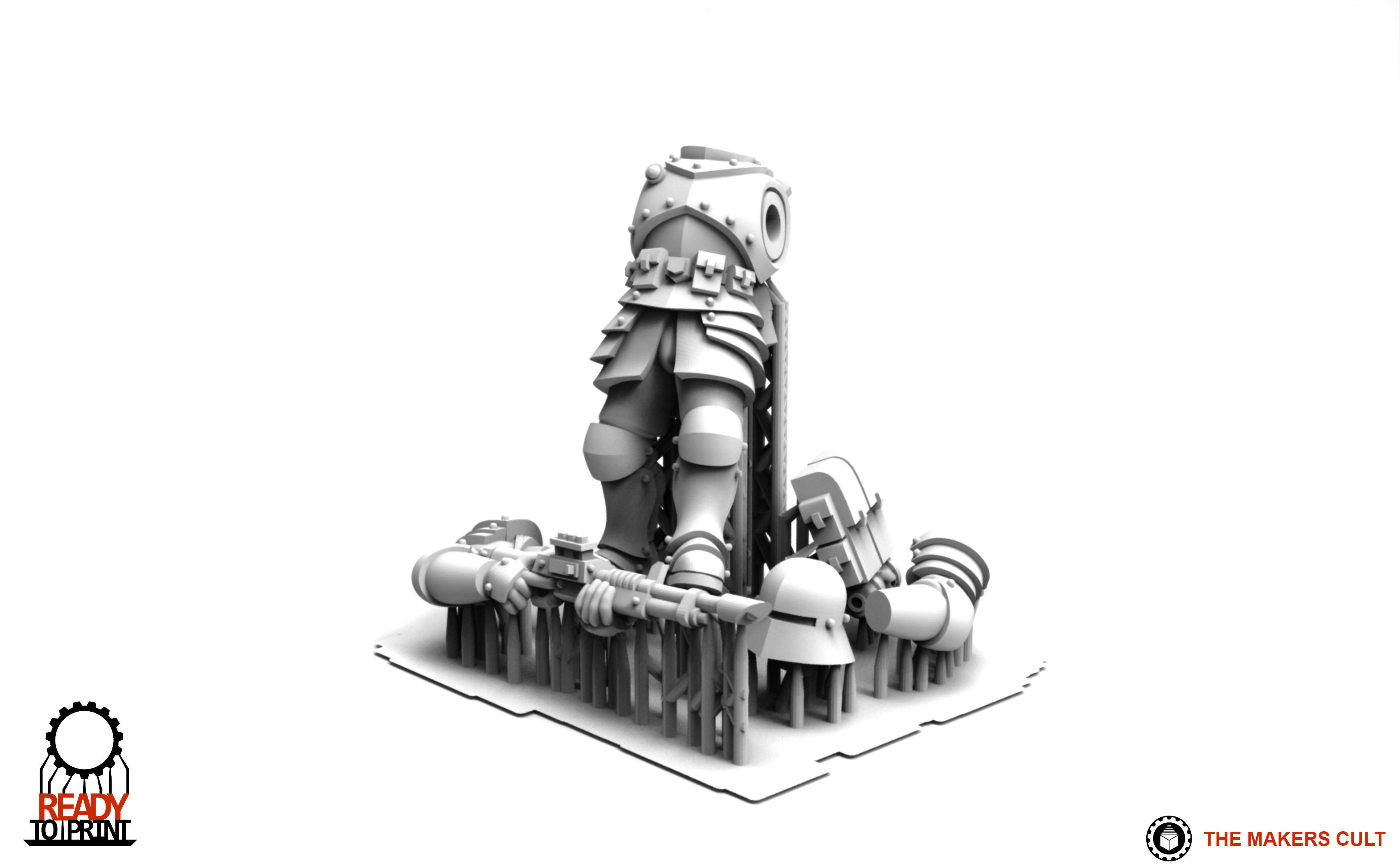 Feudal Guard - Laser Gun Squad 3D print model_1