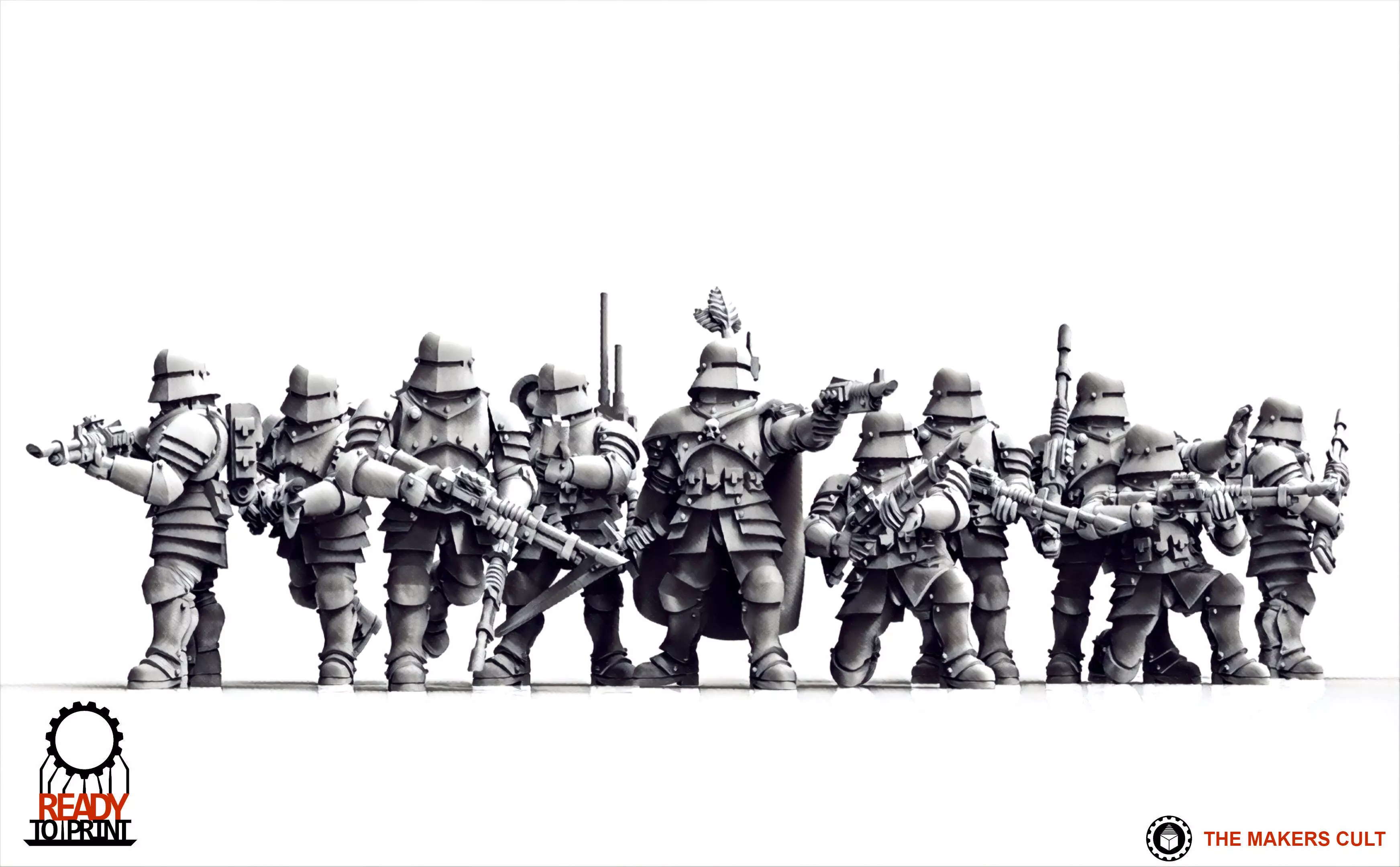 Feudal Guard - Laser Gun Squad 3D print model_0