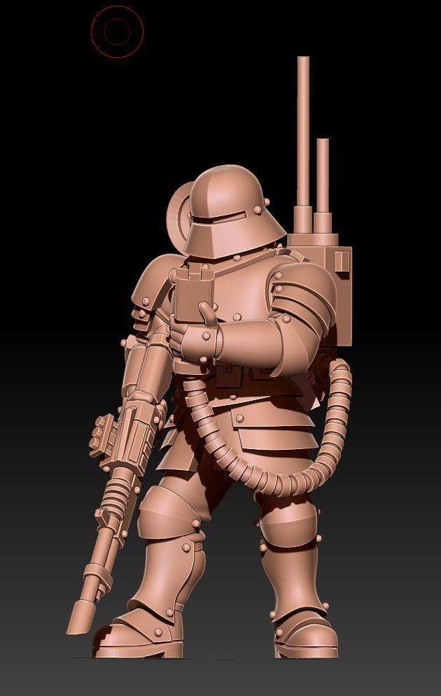 Feudal Guard - Laser Gun Squad 3D print model_12