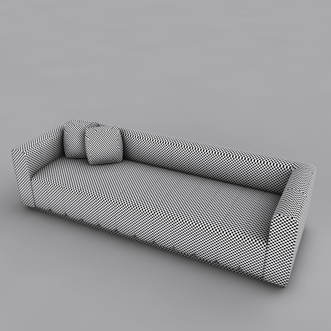 Leather Sofa 3D model_4