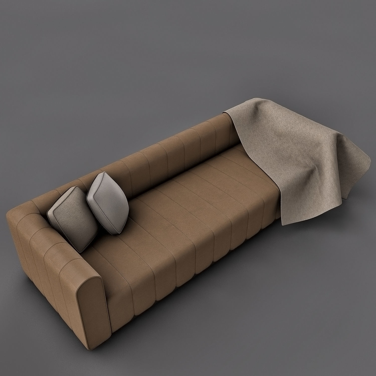 Leather Sofa 3D model_2