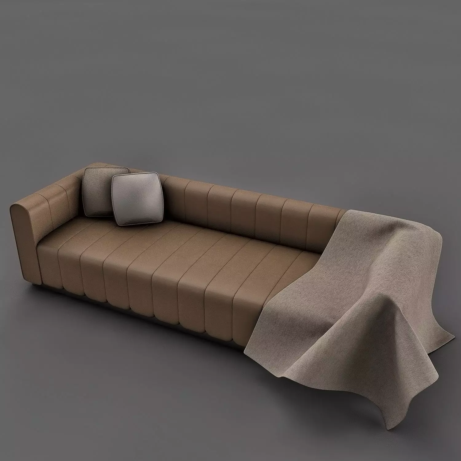 Leather Sofa 3D model_0