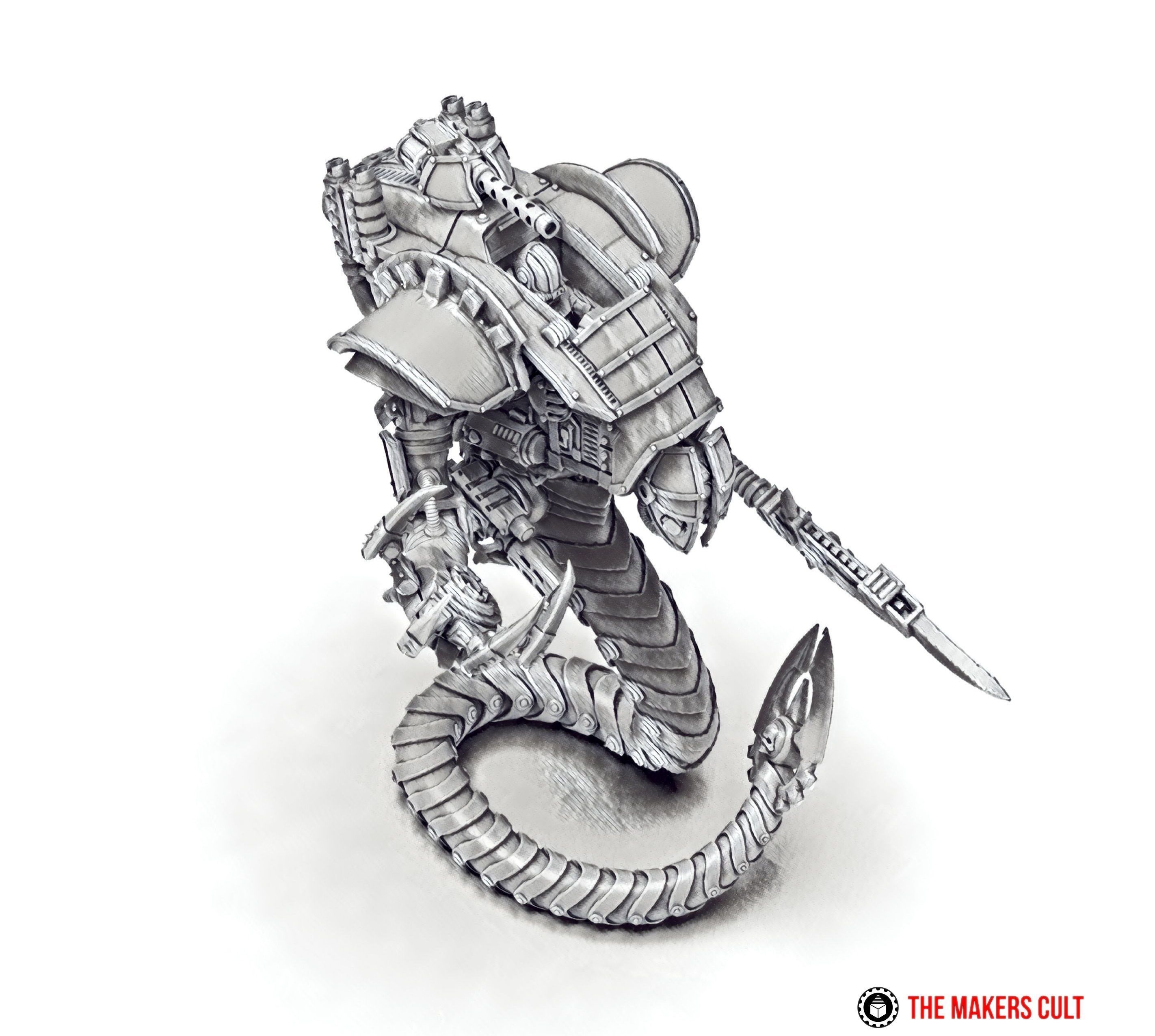 Dark Techno Lamiax armoured vehicle 3D print model_2