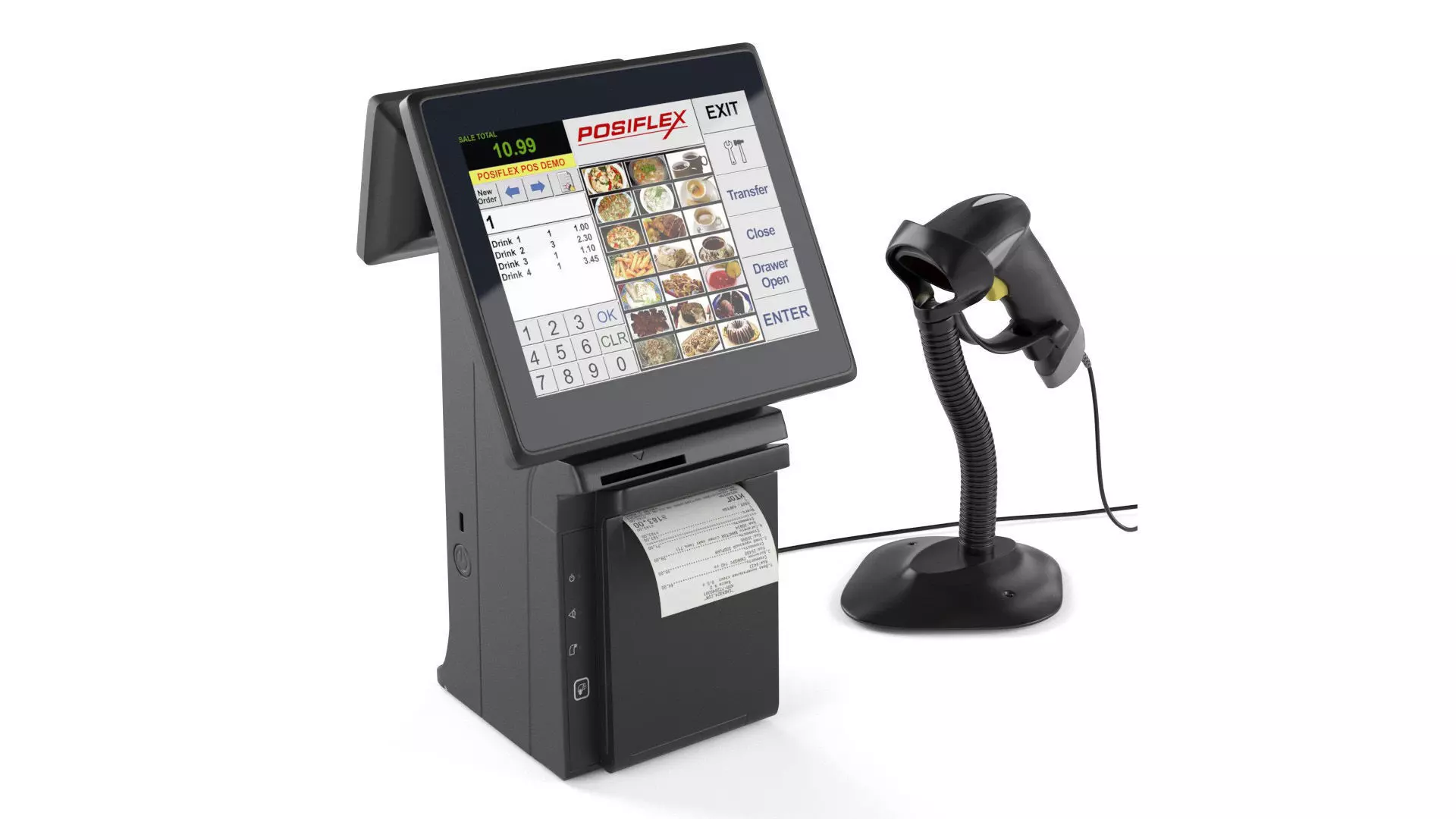 All-in-one POS terminal Posiflex HS2310 3D model_0
