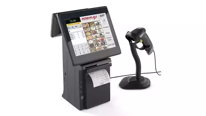 All-in-one POS terminal Posiflex HS2310 3D model