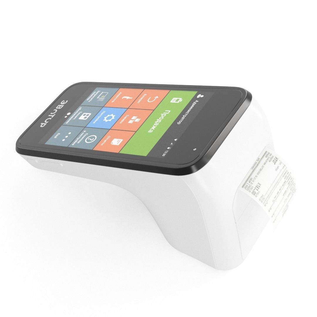 POS terminal Evotor 7-3 3D model_2