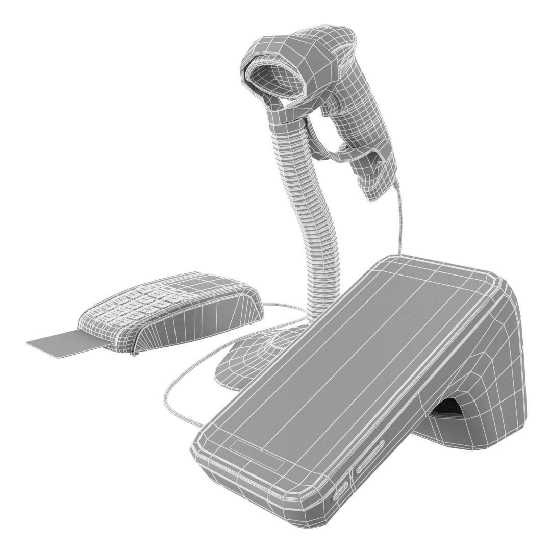 POS terminal Evotor 7-3 3D model_6