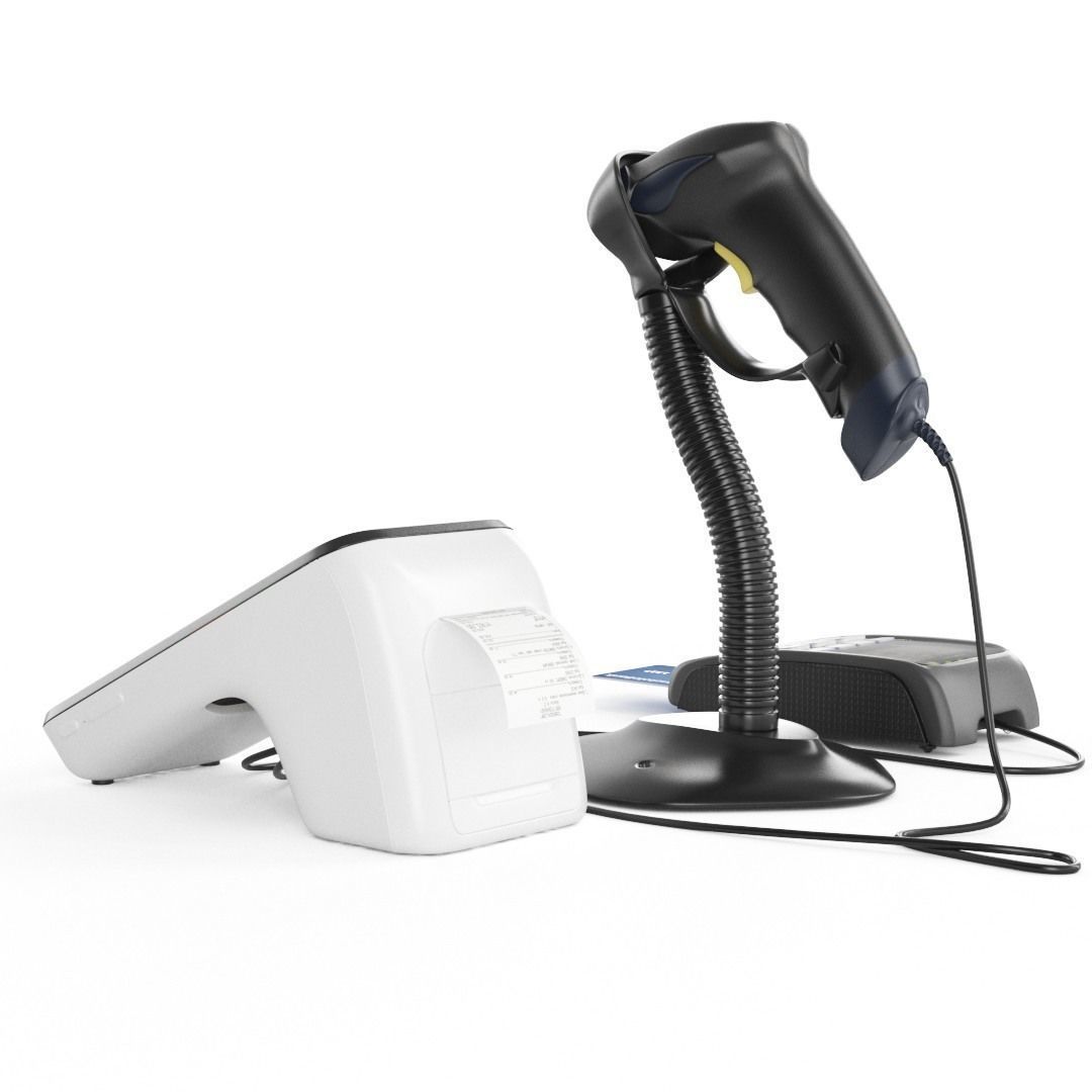 POS terminal Evotor 7-3 3D model_4